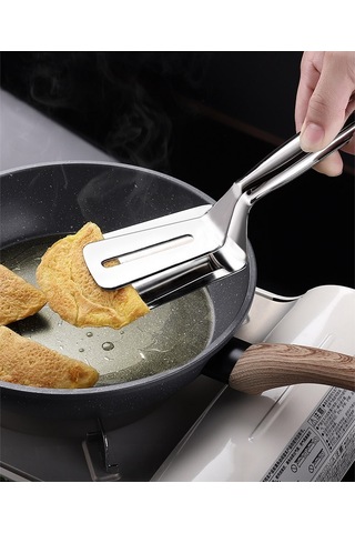 Cbtx Paslanmaz Çelik Çift Taraflı Et Spatula Maşası