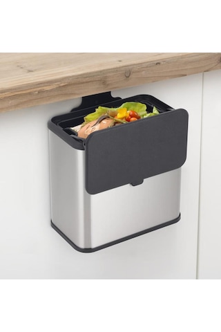 5five Simply Smart Dolap İçi Compact 5lt. Çöp Kovası Çelik Inox