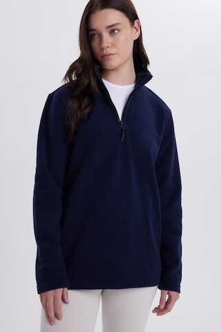 Tudors Kadın Standart Fit Antipilling Tüylenme Yapmayan Soğuk Geçirmez Lacivert Bato Yaka Polar Sweatshirt-41779 Lacivert