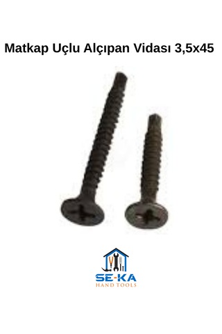 Matkap Uçlu Alçıpan Vidası 3,5x45 - 1000 Adet 3.5 x 45