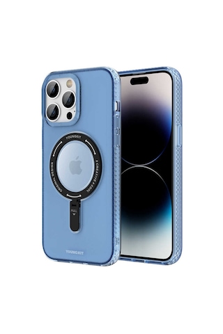 YoungKit Apple Uyumlu iPhone 14 Pro Max Kılıf Magsafe Şarj Özellikli Youngkit Rock Serisi Kapak Youngkit-10185