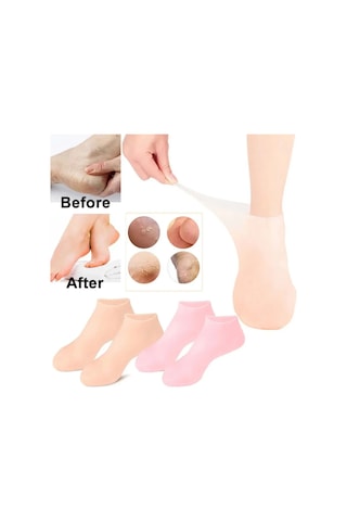 Mucit Home Silikon Ayak Bakım Çorabı Nemlendirici Jel Çorap Çatlak Önleyici Ölü Deri Atıcı Çorap Ayak Bakımı