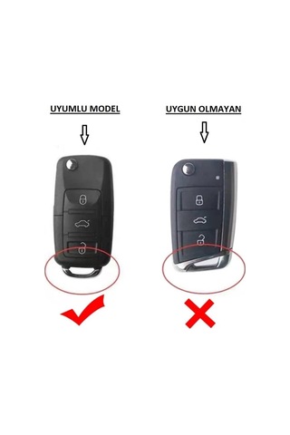 Seat Uyumlu Ibiza Silikon Anahtar Kılıfı, Anahtar Kabı (533280528)