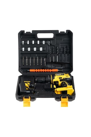 Deko Turkey 58 V 8 Ah Samsung Çift Batarya Metal Dişli Darbeli Şarjlı Matkap + 24 Parça Set