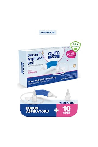 Bebek Burun Aspiratörü ve 10 Adet Yedek Uç