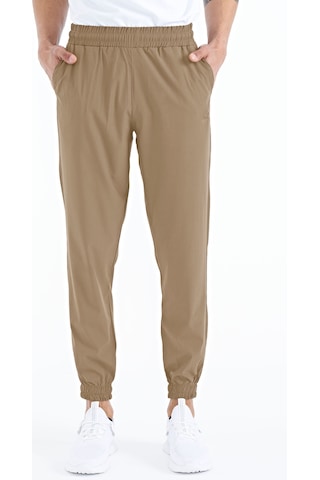 Tommy Life Bej Erkek Basic Cepli Bağcıklı Rahat Form Lastik Paça Eşofman Altı - 84826 Bej
