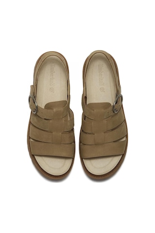 Timberland Tb0a2q1p Clairemont Way Fisherman Sandal Kahverengi Kadın Sandalet-14426 Tb0a2q1pen31 Medıum Beıge Nubuck