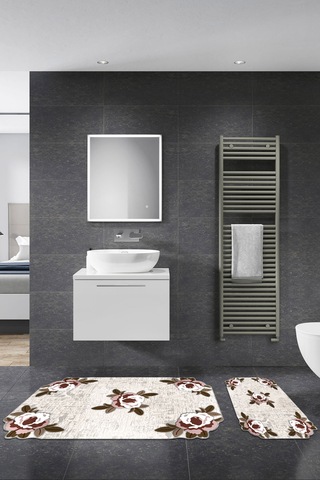Alanur Orkide Lazer Kesim 2 Li Banyo Takimi St210fg413mr krem