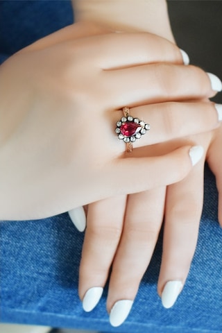 Damla Model Yakut Elmas Yüzük