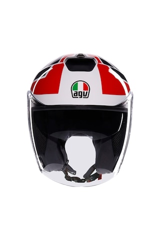 Agv Kask/ırıdes Tolosa Black Grey Red Conf Siyah