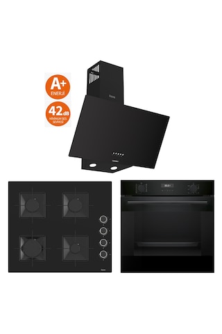 Bosch & Ferre Black Star 42 DB HUA717BAT - SS205 - D086-SA 3 Lü Ankastre Set