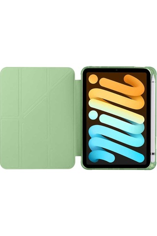 iPad Uyumlu Mini 6. Nesil Kılıf Kalem Bölmeli Silikon Smart Cover Tablet Kılıfı