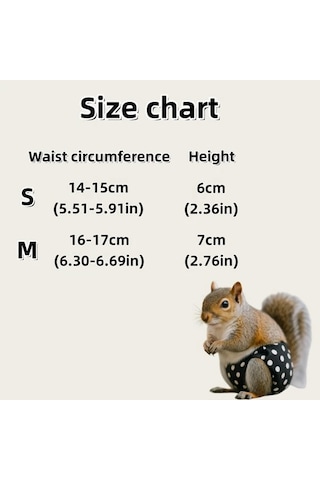 Elmpaly Siyah Beyaz Nokta M Sincap Yıkanabilir Bez, Açık Hava Tuvalet Eğitimi Ve Temizlik Ürünleri