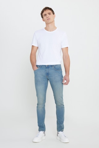 George Henry Pamuklu Slim Fit Dar Kesim 5 Cepli Esnek Jean Kot Denim Pantolon Petrol Mavi