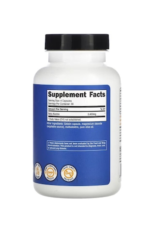 Nutricost Beta-alanine 120 Capsules