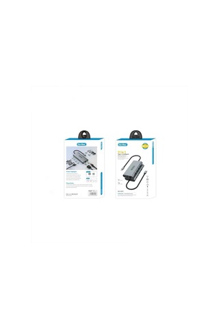 Go Des Gd-6907 11 İn 1 Type-c Hub Sd Kart-rj45-hdmı-vga-usb Çoğaltıcı Gri Gri