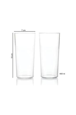 Royalbardaklar 400 Ml 2 Adet Hsgl Şeffaf