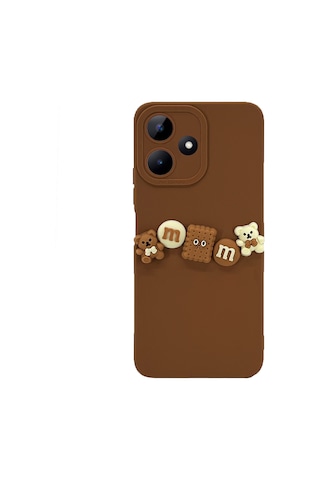 Realme Note 50 / C53 Kılıf 3d M Bear Kamera Korumalı Silikon Kapak