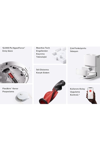 Roborock Qrevo C Akıllı Robot Süpürge Beyaz