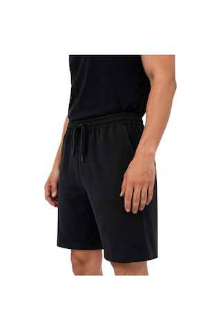 Ar-ma Erkek Şort Baskisiz Basic İp Kapamali Önden Normal 2 Cepli ,arka Normal Tek Cepli Şort Örme Kumaş Regular Fit %100 Pamuk 30/2 Süprem Y31504279802 Siyah-s1