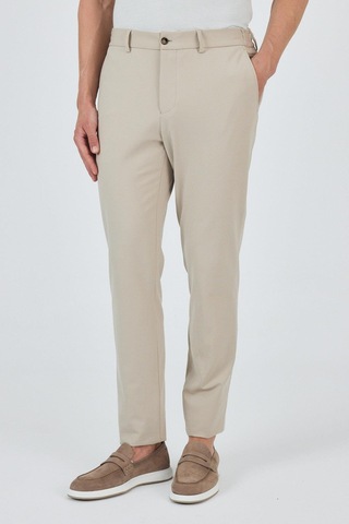 İmza Bej Esnek Yandan Cepli Casual Slim Fit Jogger Pantolon 1003250162 Bej