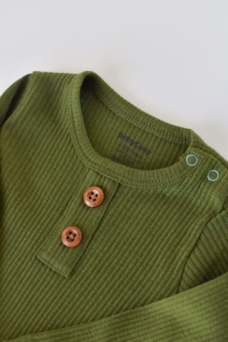 BabyCosy Modal Uzun Kollu Tulum -Terletmez Organik Bebek Tulumu - Csym11420 - Rebebe 001