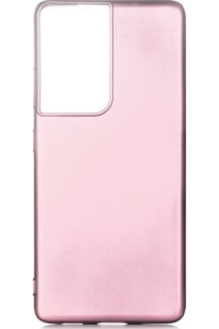 Samsung Galaxy Uyumlu S21 Ultra Kılıf Esnek Yapılı İnce Slim Silikon Kapak Ryc/premier Rose