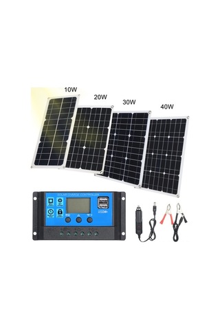 Tongxida 100a 12v/24v Solar Kontrolör, Akıllı Akü Şarj Edici, 5v 2.5a Usb, Otomatik Mavi