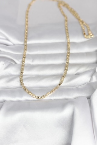 Bsre 14k Gold Renk Lazer Kesim Zincirli 60 Cm Kadın Kolye Cm Renkli