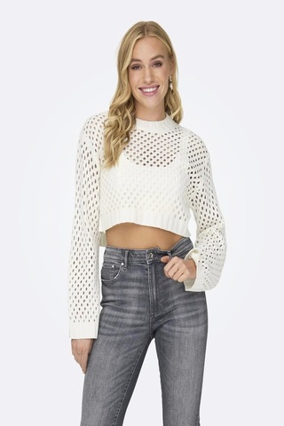 Only Onlsmılla Short Pullover L/s Knt Noos Bej Bej