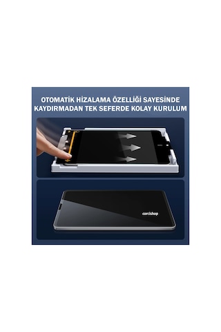 Galaxy Tab / S11 / S10 Lite / S10 Fe / S9 / S9 Fe / Aparatlı Temperli Ekran Koruyucu Kırılmaz Cam