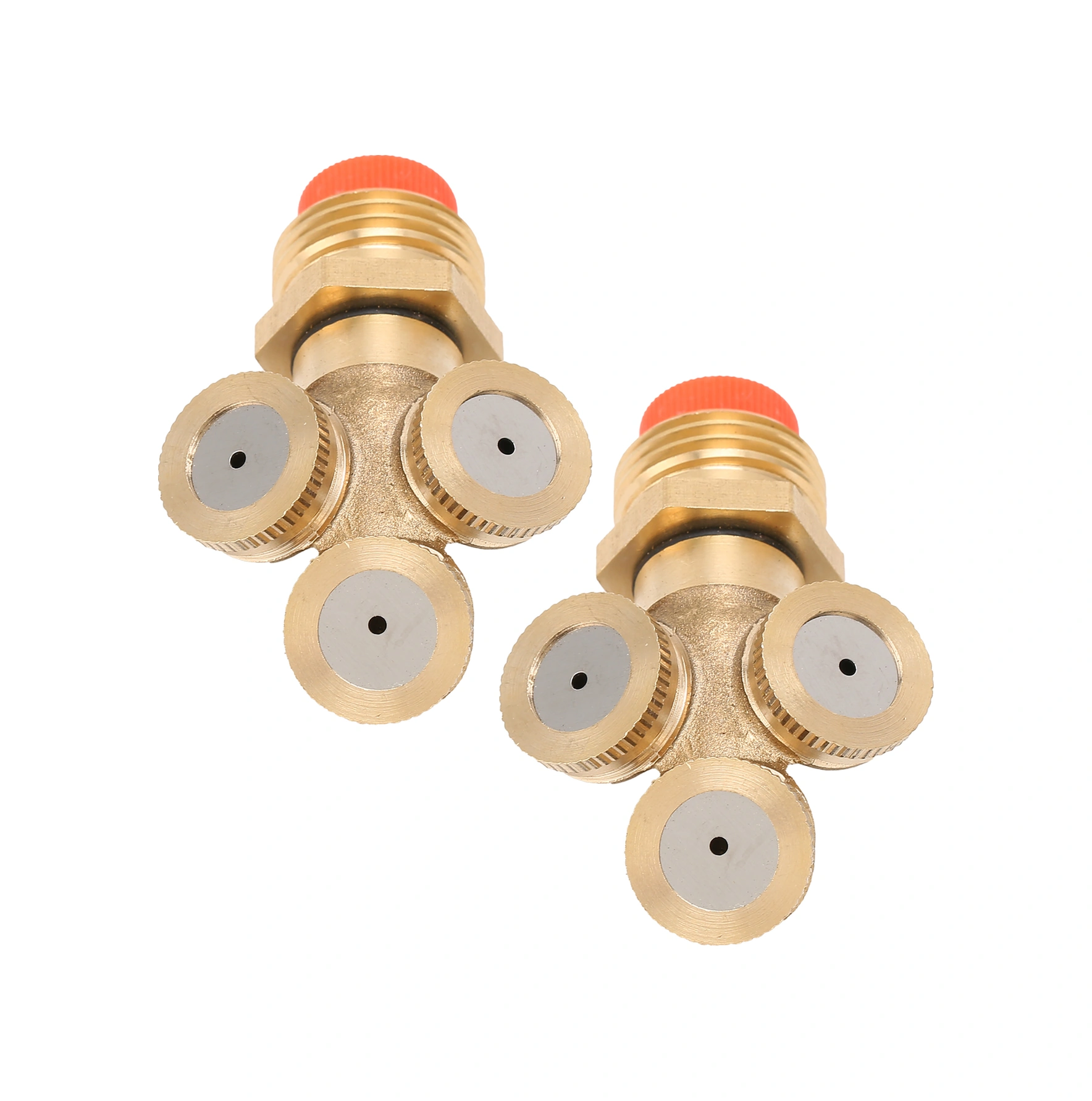 Vkemall 2 Adet Bakır Tarım Sulama Başlığı - 3 Ağızlı Filtreli Yüksek Basınçlı Bahçe, Seracılık Ve Sebze Bahçeleri İçin