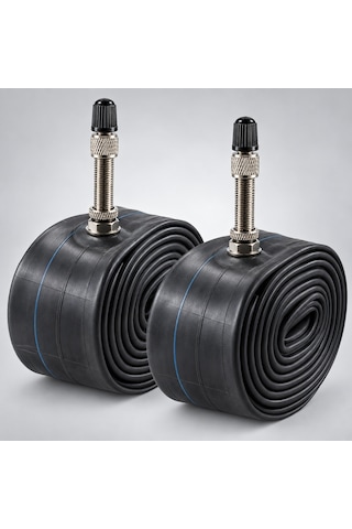 Heugers 20x1.50 - 1.90 Hollanda Dunlop Siboplu Bisiklet İç Lastik Seti 2 Adet + Dönüştürücü Hediyeli