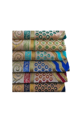 10 Adet Şpinger Kadife Seccade 380 - 400 Gr Hac Umre Mevlüt Hatırası Çok Renkli
