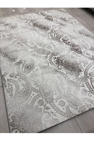Flora Halı Troya 0727 A Krem 165X230 Beyaz Vizon 4 M2 Halı !