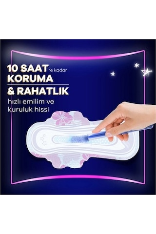 Gece Kullanım İçin 16 Adet Hijyenik Ped, Ultra Yumuşak