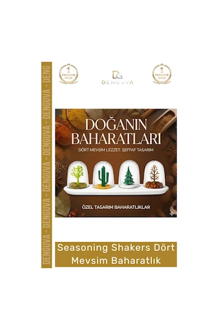 Baharatlık Mutfak Dekorasyon Kar Küresi Figürlü Akrilik Şık Pratik Shakers Dört Mevsim Baharatlık Çok Renkli