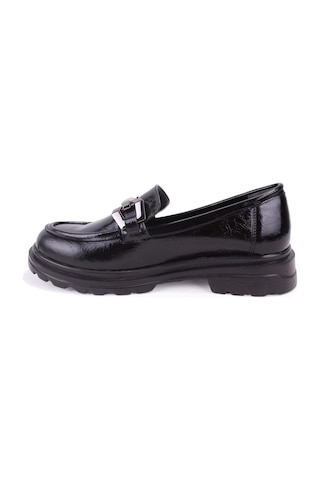 Dagoster Dza07-90814 Siyah Rugan Günlük Loafer Kadın Ayakkabı