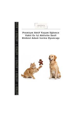 Premium Aktif Yaşam Eğlence Vakti Ev İçi Aktivite Sesli Bisküvi Adam Isırma Oyuncağı