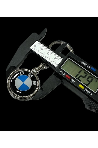 Bmw Yazılı Metal Damla Anahtarlık Çift Yönlü 1 Adet
