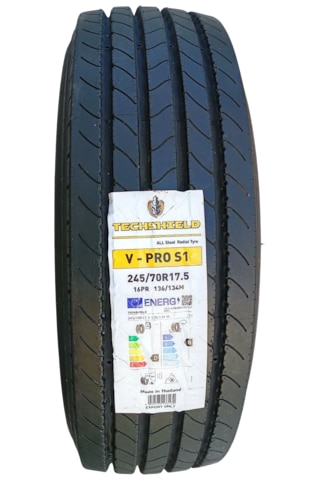245/70 R17.5 136m 16pr Vpro S1 Düz M+s Techshıeld, 2025 Tayland Üretim