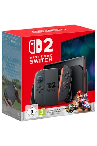 Nintendo Switch 2 Oyun Konsolu + Mario Kart World Oyun (Distribütör Garantili)