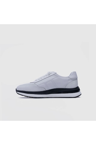 Togo Erkek Beyaz Açma Hakiki Deri Spor Sneaker Ayakkabı Tg052286 001 - Beyaz