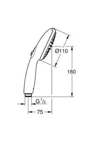 Grohe Tempesta 100 El Duşu 2 Akışlı - 2759730e Gümüş