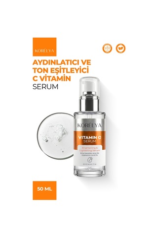Korelya C Vit Aydınlatıcı Ve Ton Eşitleyici Bakım Serumu 50 ML