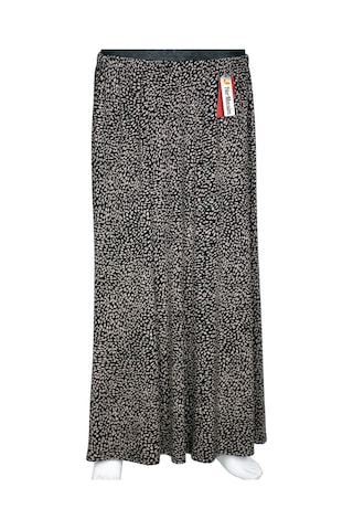 Hesna Kadın Ecem Battal Beden 8 Parça Lastikli Siyah Etek D33 Siyah