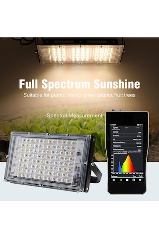 Led Büyüyen Işık 220v Tam Spektrumlu Phytolamp 50w/100w/300w Su Geçirmez Mor