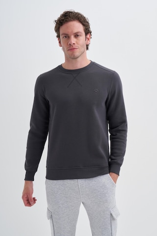 Cazador 56150 Erkek Bisiklet Yaka Sweatshirt Antrasit