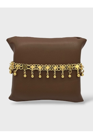 Arnes Jewelry Çelik 22 Ayar Altın Kaplama Küçük Boy Kişnişli Bileklik Ar616nes Ar643nes Gold