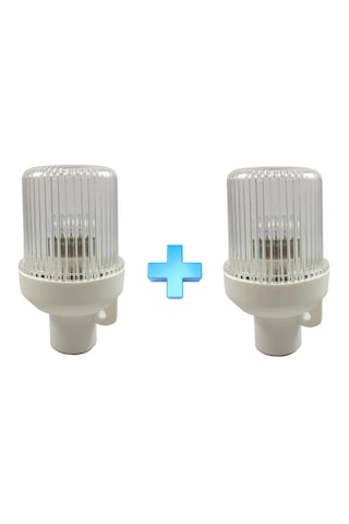 2'li Tekne Tepe Lambası. Boru Başlı Model. Ampul. 22mm Boru